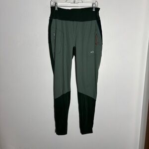 Kari Traa Tirill Thermal Tight Legging Large Pine Green Black Hiking Running